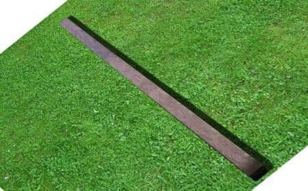 8 Ft Recycled Plastic Post laying diagonal on ground to show length