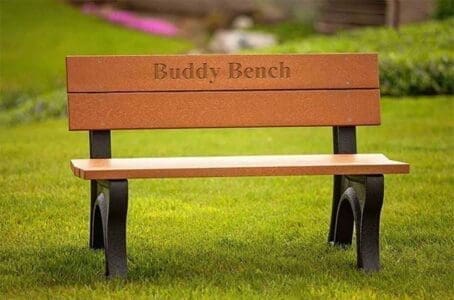 4 Foot Traditional Buddy Bench | Polly Products