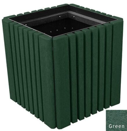 Recycled plastic Green 22" outdoor planter box