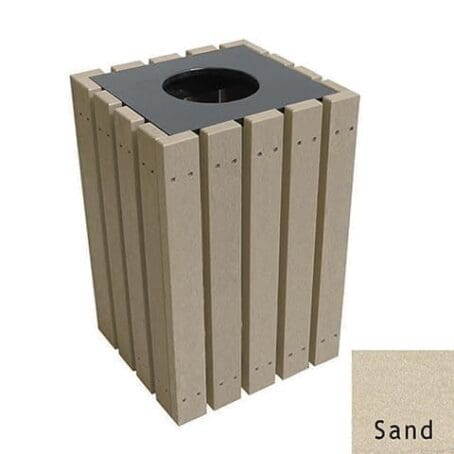 EMT22 Economy Trash Receptacle Sand Example