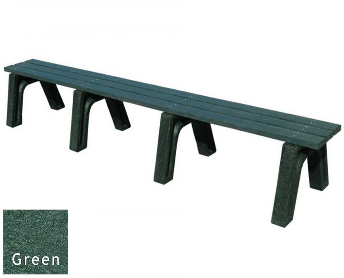 8 foot Economizer flat bench with a Green base and Green boards