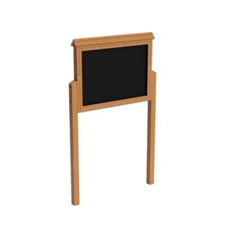 Large Message Center - 1 Side, w/ 2 - 8' Posts