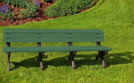 Monarque 8' Bench Black base and Green boards