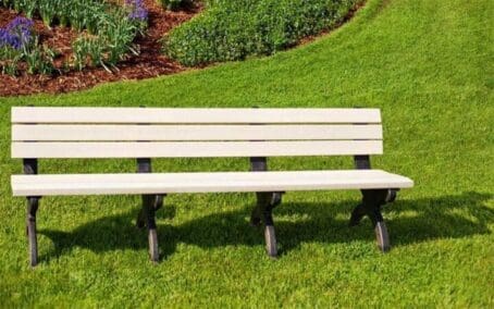 Monarque 8' Bench Black base and Sand boards