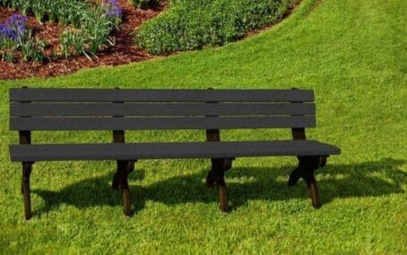 Monarque 8' Bench Brown base and Black boards