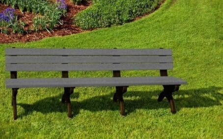 Monarque 8' Bench Brown base and Charcoal boards