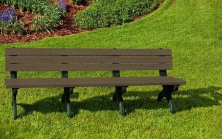 Monarque 8' Bench Green base and Brown boards