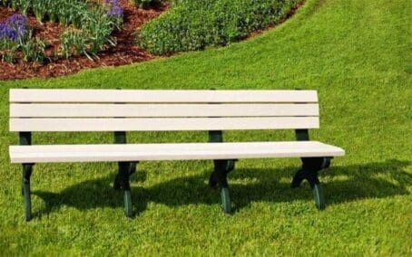 Monarque 8' Bench Green base and Sand boards