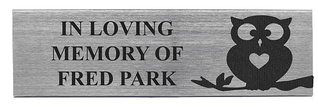 Olympian Plaque 2.5x8 silver