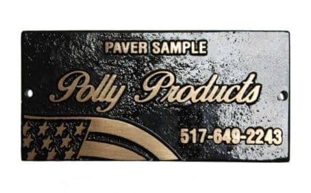 4 x 6 Smooth Veteran Military Metal Cast Paver