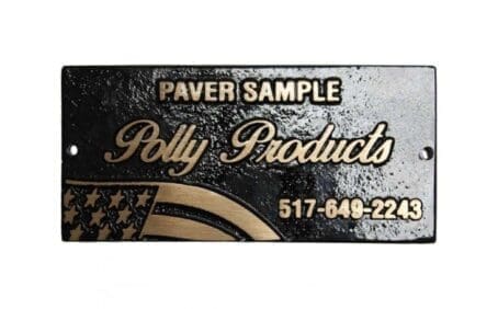 3 x 5 smooth military metal cast paver