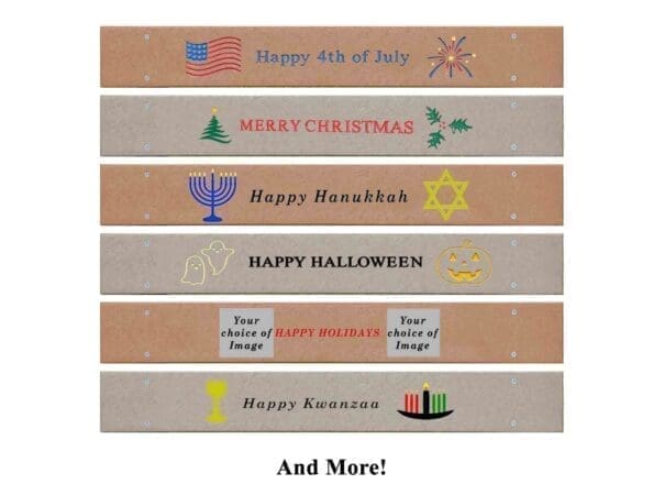bench boards engraved with holiday messages