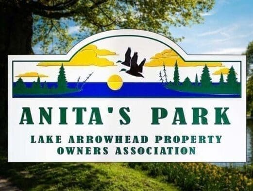 Anita’s Park Custom Sign