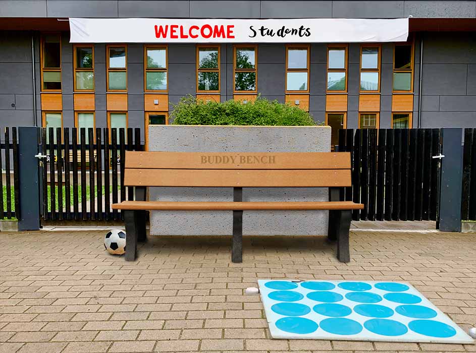 Buddy Bench in school playground