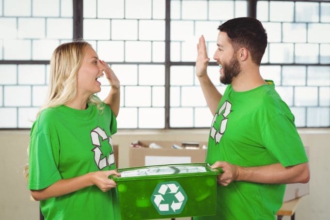 recycling at office