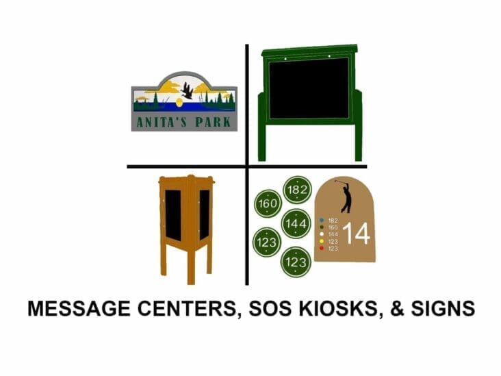 Message Centers, Kiosks & Custom Signs