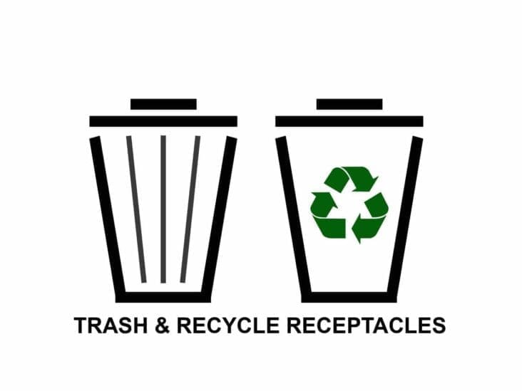 Trash Cans & Recycling Bins
