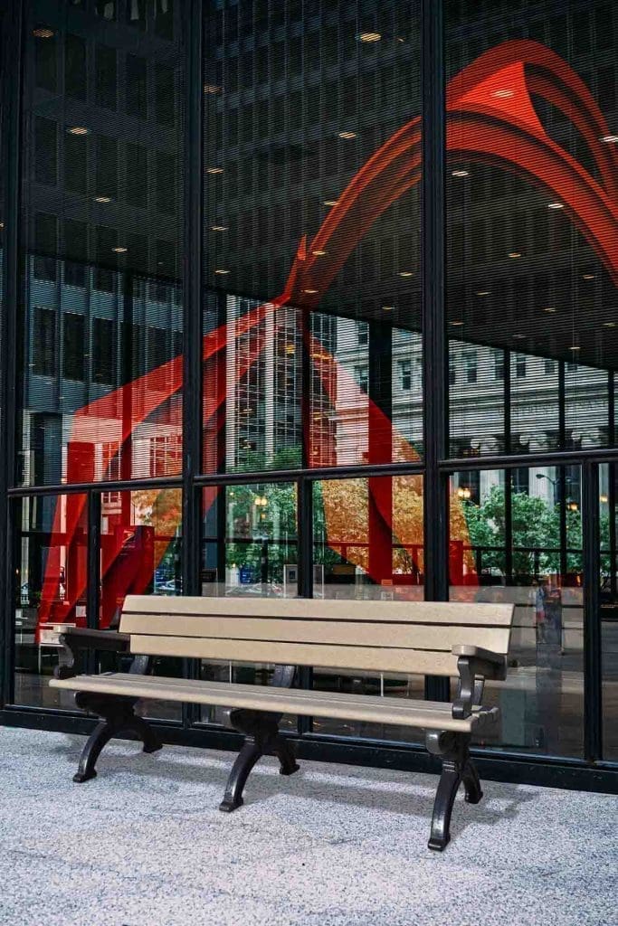Silhouette 6ft Backed Bench Glass building