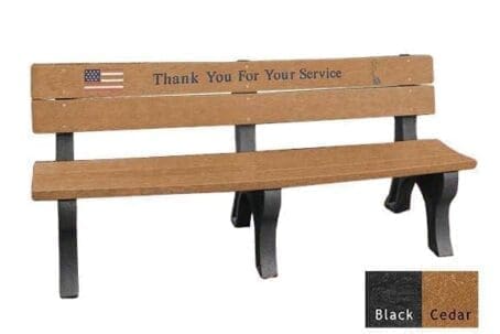 6' Veteran's Bench
