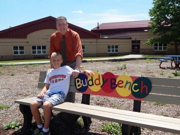 Christian Buck Buddy Bench Photo