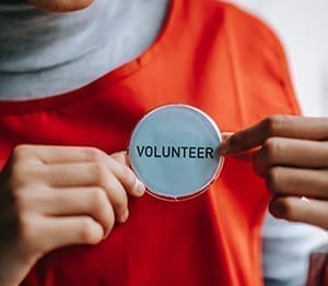 Volunteer pin photo