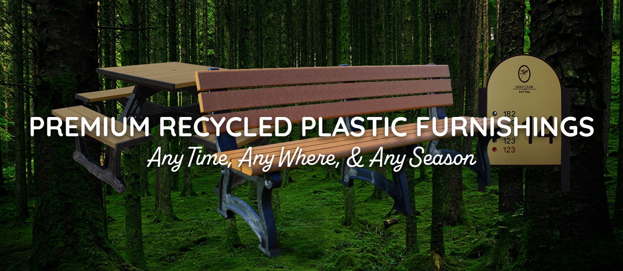 Premium Recycled Furnishings Banner