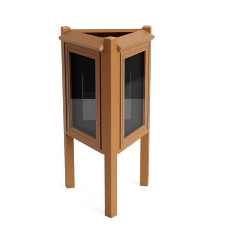 3 Sided Kiosk Message Center