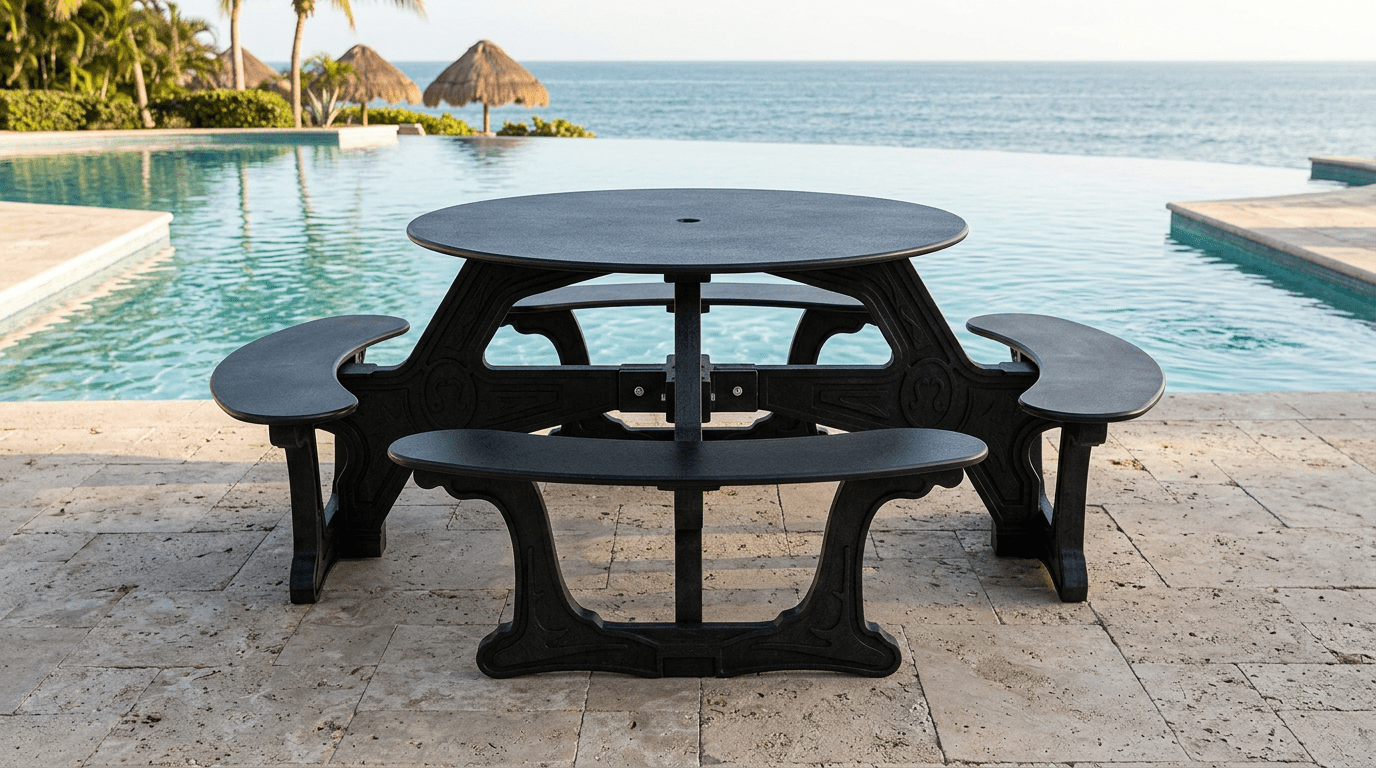 Cantina Table placed by the pool
